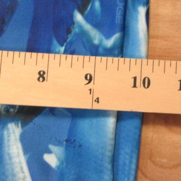 AQUAFLAUGE Performance Apparel Fishy Yoga Pants Womens Size S Mid Rise Waistband - Picture 8 of 10